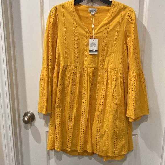 Mud pie Raylee Eyelet Dress Size Small - Picture 3 of 11